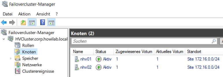Failovercluster-Manager