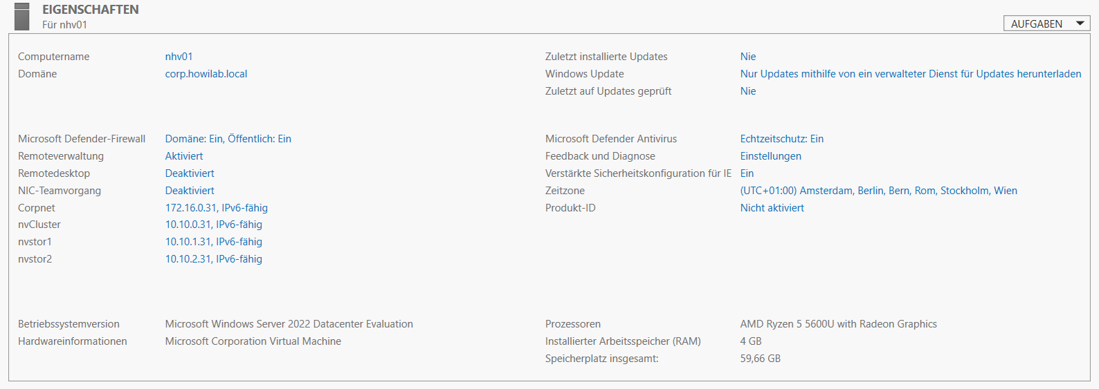 Servermanger der NHV01