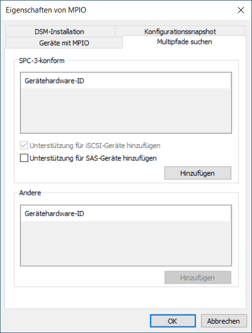 Eigenschaften von MPIO